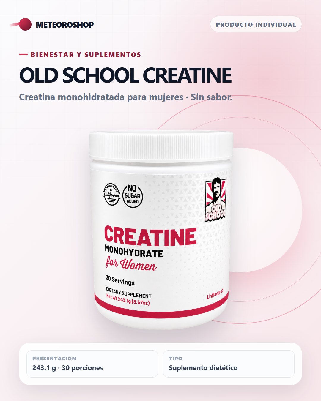 Old School Creatine for Women