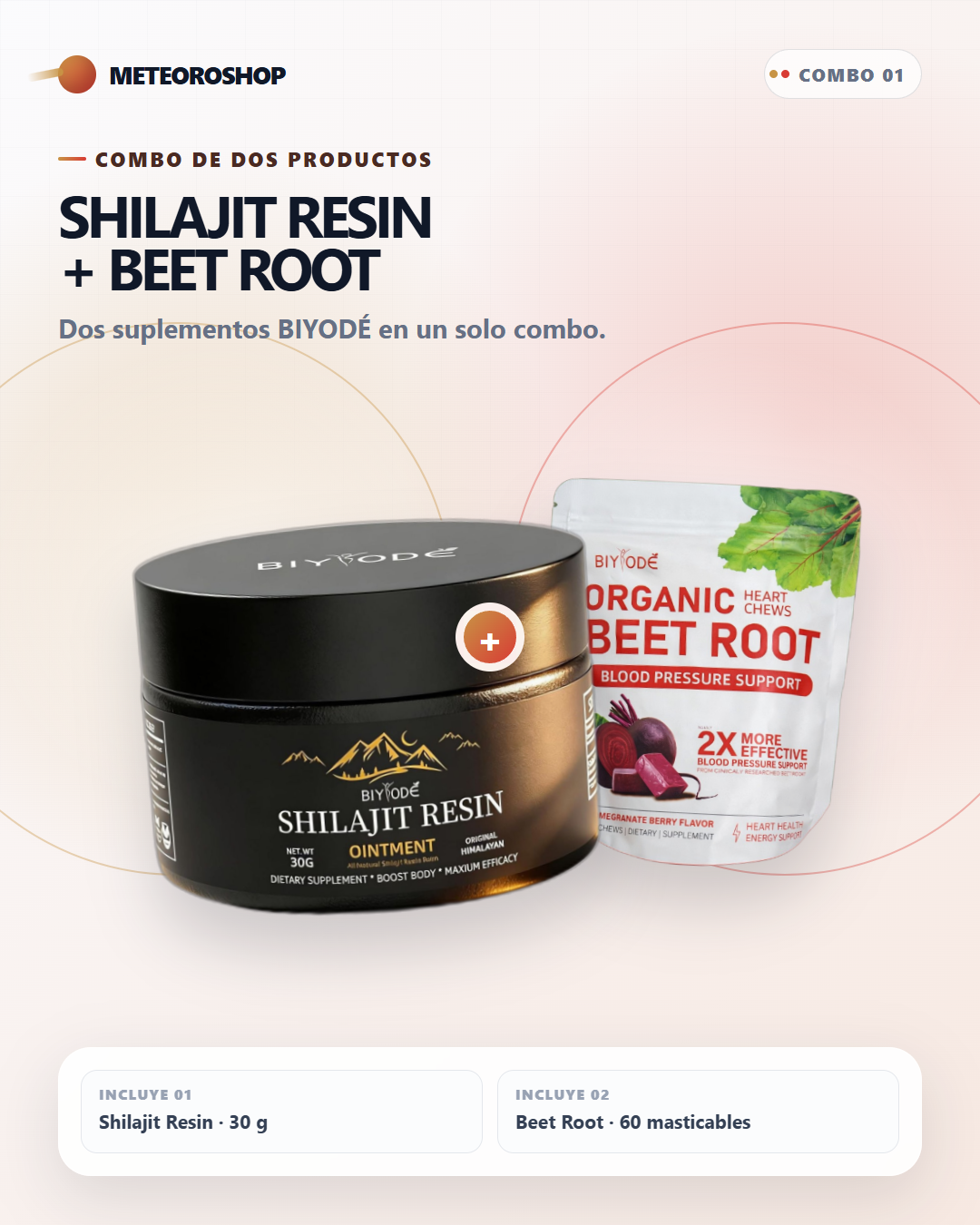 Combo Vitalidad Esencial - Shilajit + Beet Root